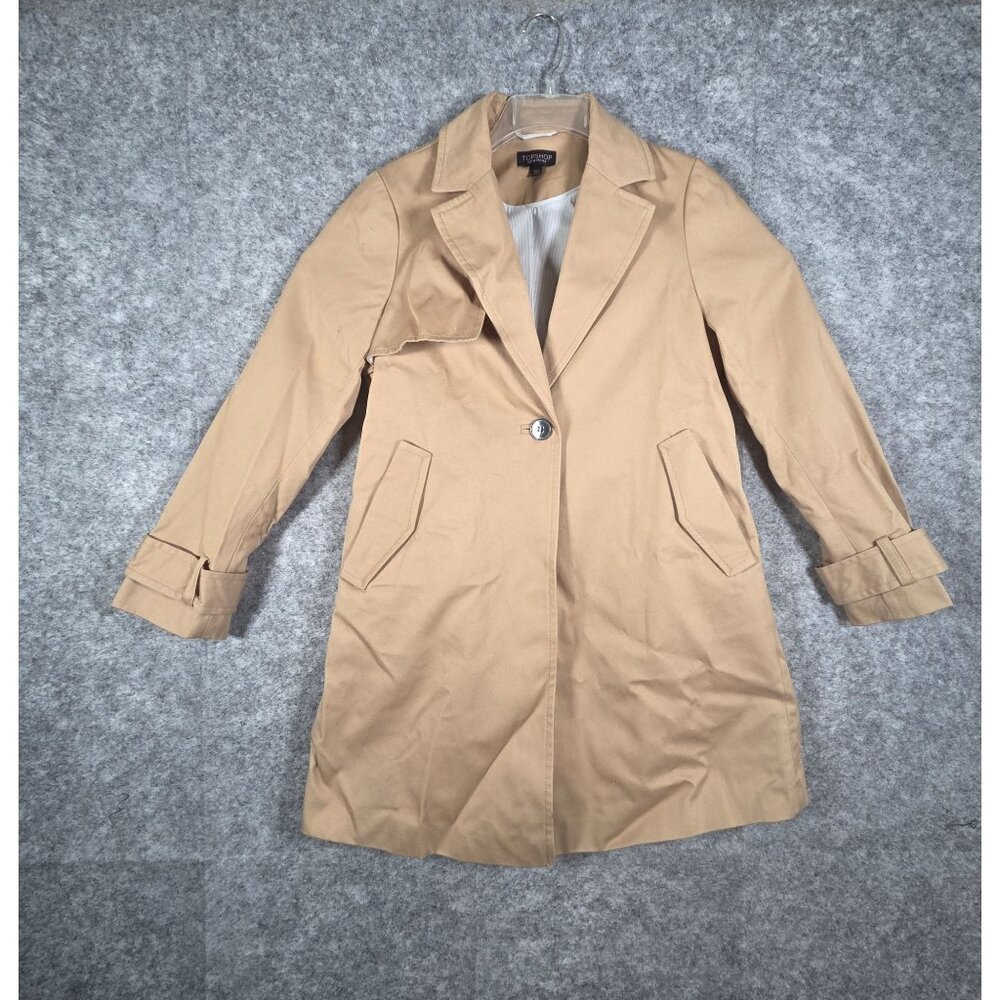 Topshop Beige Trench Coat